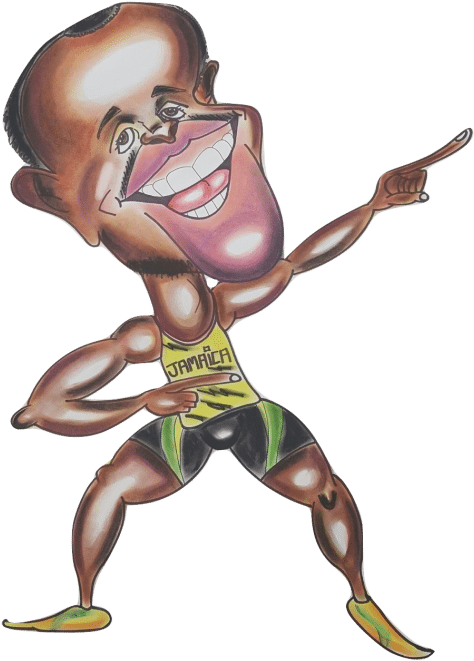 Usain Bolt (500x685), Png Download