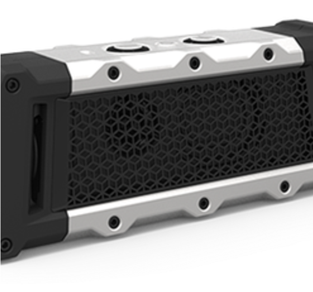 Fugoo - Tough Xl Portable Bluetooth Speaker - Black/aluminum (640x640), Png Download