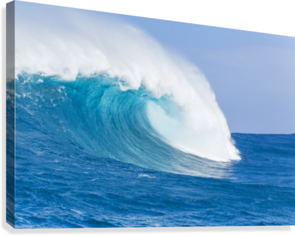 Blue Ocean Wave Canvas Print - Wind Wave (429x344), Png Download