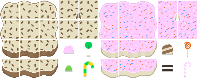 Kenney Candyland Tiled Overworld - Illustration (1222x873), Png Download