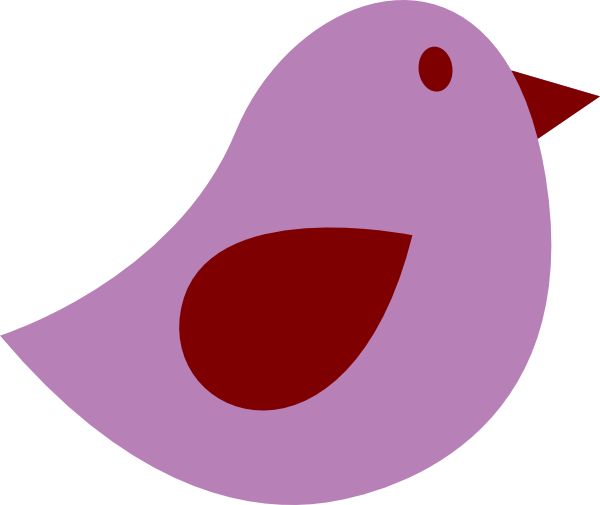 Purple Bird Clipart (600x505), Png Download