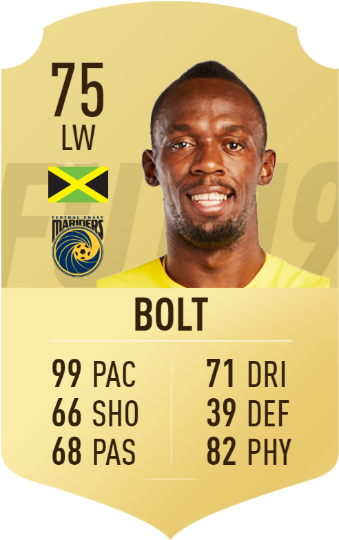 0 Comentarios - Usain Bolt Fifa 19 (540x815), Png Download