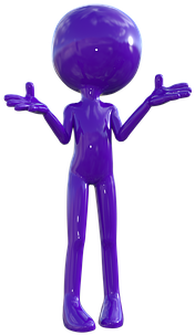 Why What Question Ask Purple Man 3d Why Wh - Bitter Baby Daddy (510x340), Png Download