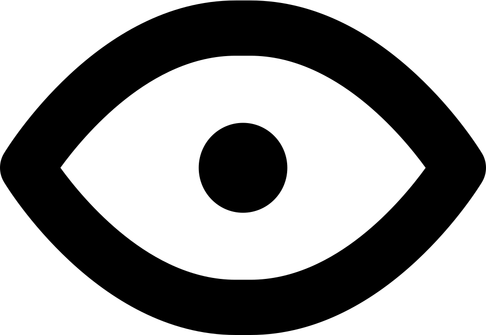 Open Eye Symbol Of Visualization Comments - Clip Art (980x675), Png Download
