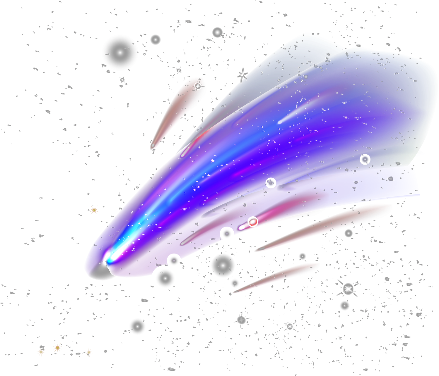 Blue Cool Decoration Light Effect Transprent (1500x1500), Png Download