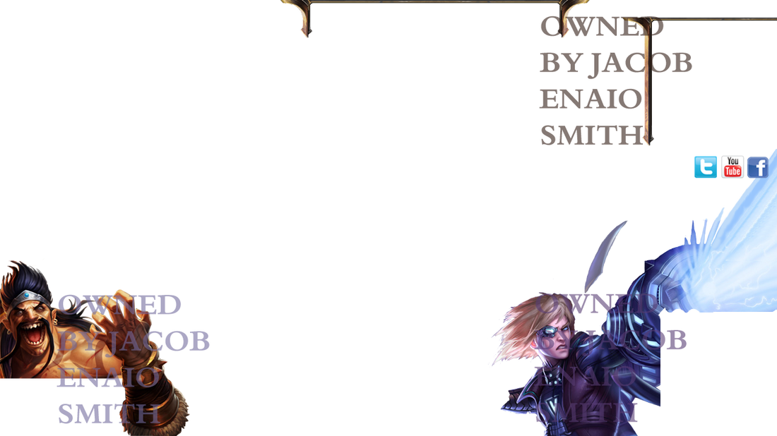 League Of Legends Overlay Featuring Gladiator Draven - League Of Legends Stream Overlay Adc (1100x618), Png Download