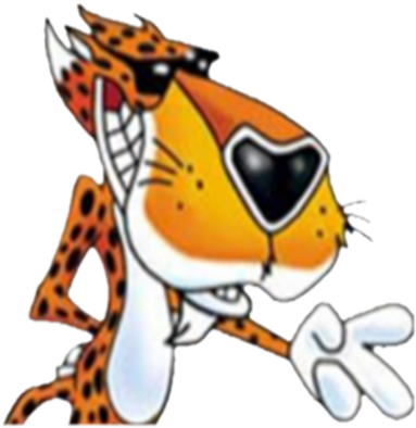 Cheetos Clipart Orange - Chester The Cheetah (420x420), Png Download