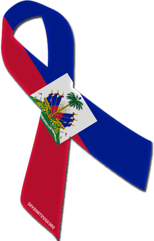 As A Part Of The “journey Of Hope” Memorial Service - Haitian Ribbon (800x800), Png Download