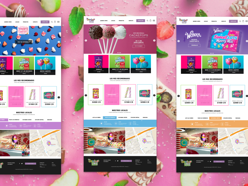 Otras Vistas De La Nueva Home Del Sitio Candyland - Dribbble (800x600), Png Download