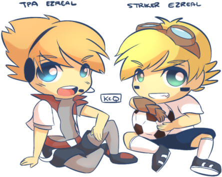 Striker Ezreal (500x417), Png Download