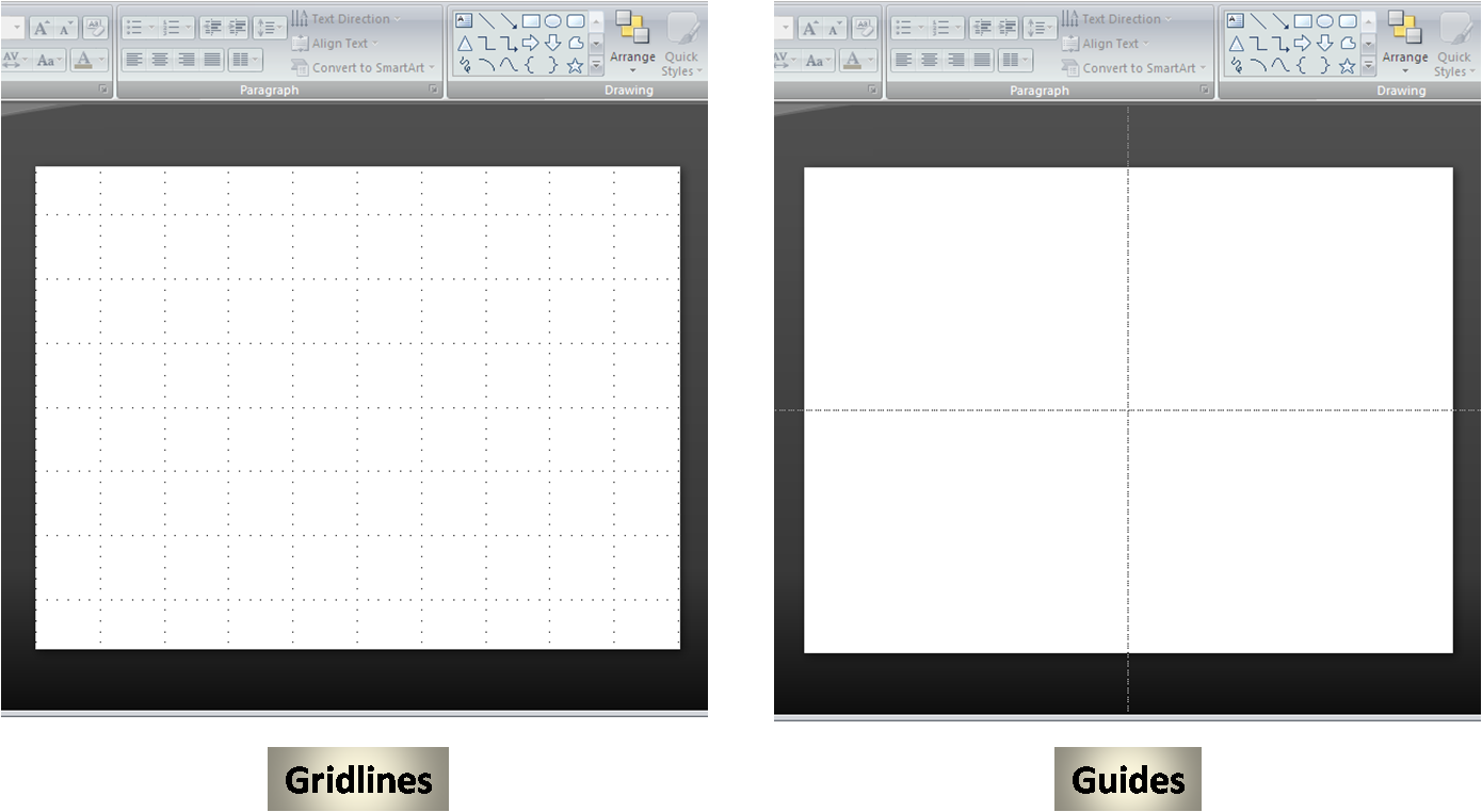 Gridlines Helps You In A) Ascertaining Center Of Slide - Microsoft Powerpoint (1390x762), Png Download
