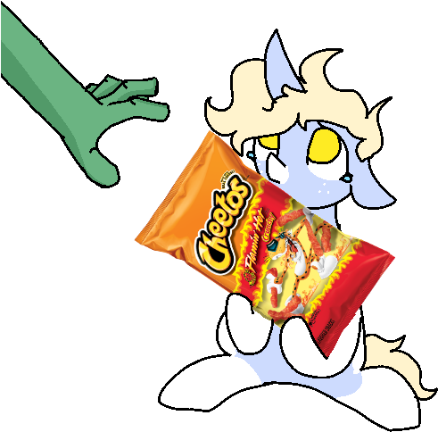 Nootaz, Hand, Oc, Oc - Cheetos Flamin' Hot Puffs Cheese Puffs - 8 Oz Bag (502x536), Png Download