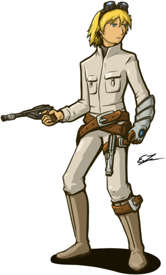 Ezreal Skywalker - Cartoon (500x625), Png Download