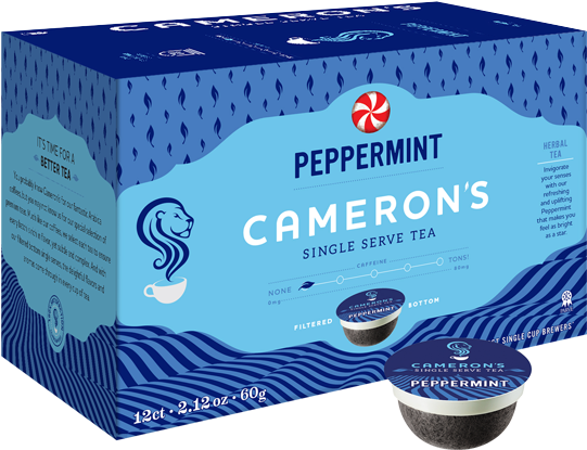 Cameron's Earl Grey Single Serve Black Tea 12 Count (540x540), Png Download
