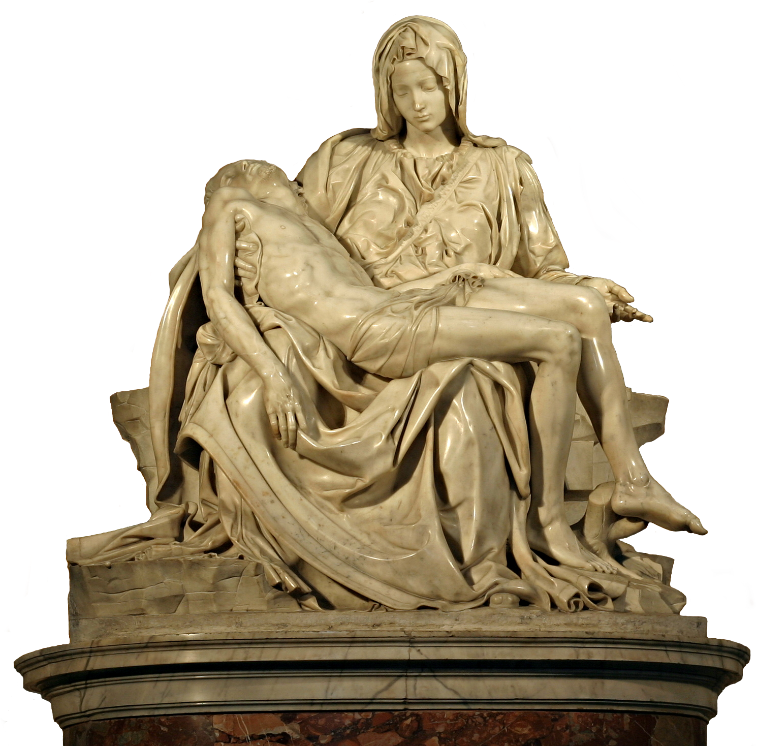 Michelangelo's Pieta 5450 Cut Out - Saint Peter's Basilica, Pietà (1500x1500), Png Download