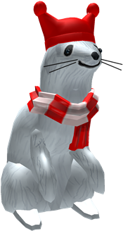 Snowy Ferret Friend - Snowy Ferret Roblox (420x420), Png Download