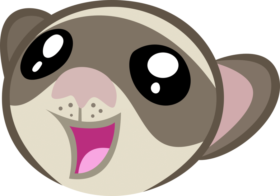 Ferret Face Cliparts - Ferret Cartoon Drawing (900x630), Png Download