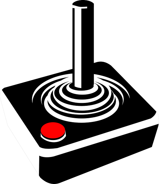 Cartoon Joystick, Classic, Controller, Icon, Stick, - Joystick Clipart (555x640), Png Download