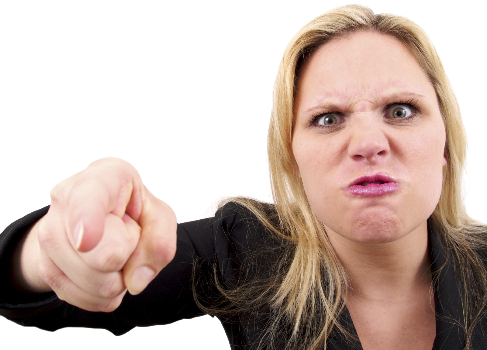 Angry Person Png Photos - Angry Woman (1601x1199), Png Download