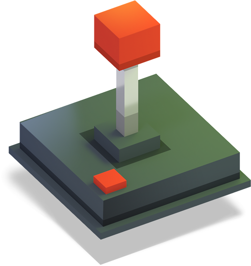 Joystick - Wood (500x530), Png Download