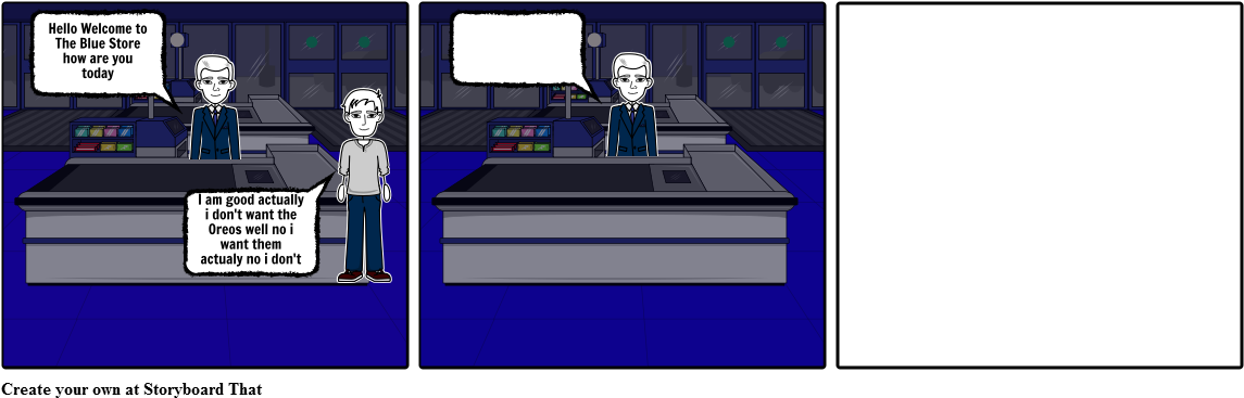 The Angry Store Man Person - Cartoon (1164x385), Png Download