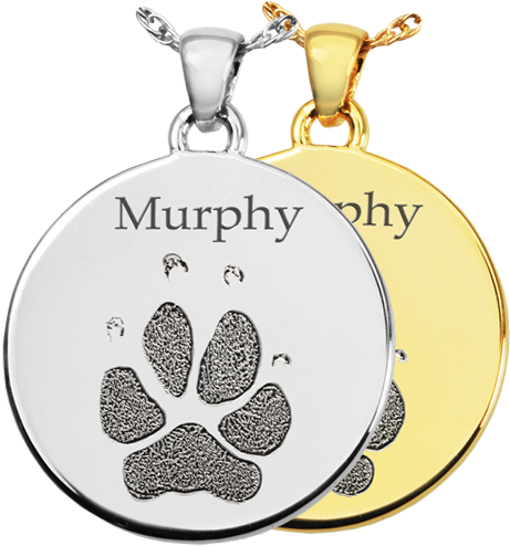 Wholesale B&b Round Actual Pawprint Jewelry - Paw Print Jewellery (500x500), Png Download