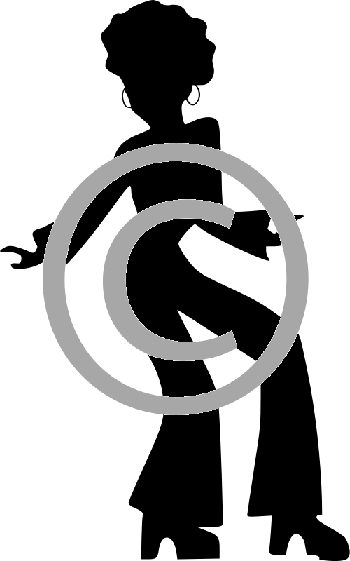 Disco Dancer - Disco Silhouette (500x800), Png Download