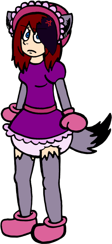 Cute And Angry Heravulpian - Cartoon (774x1032), Png Download