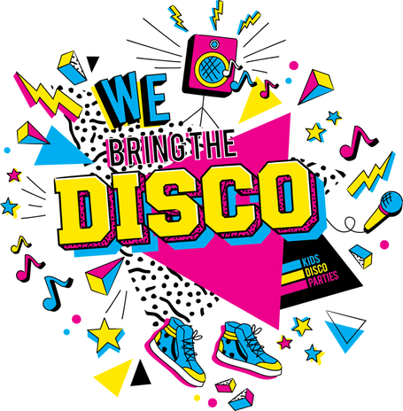 Disco Party Png - Kids Disco Party (455x464), Png Download
