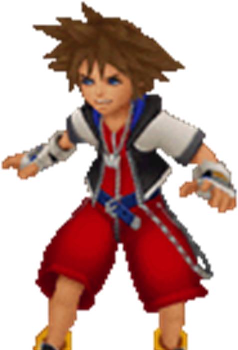 Sora Talk Sprite Khrec - Kingdom Hearts: Chain Of Memories (623x740), Png Download