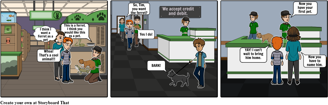 The Ferret - Cartoon (1164x385), Png Download