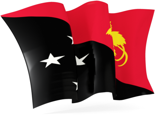 Papua New Guinea Moving Flag (640x480), Png Download