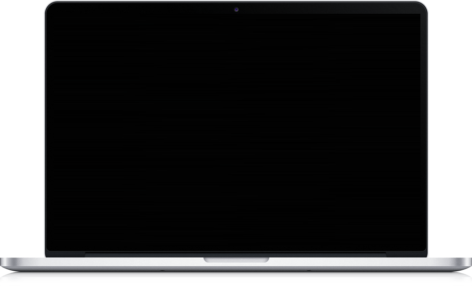 Get In Touch - Macbook Mock Up Png (960x581), Png Download
