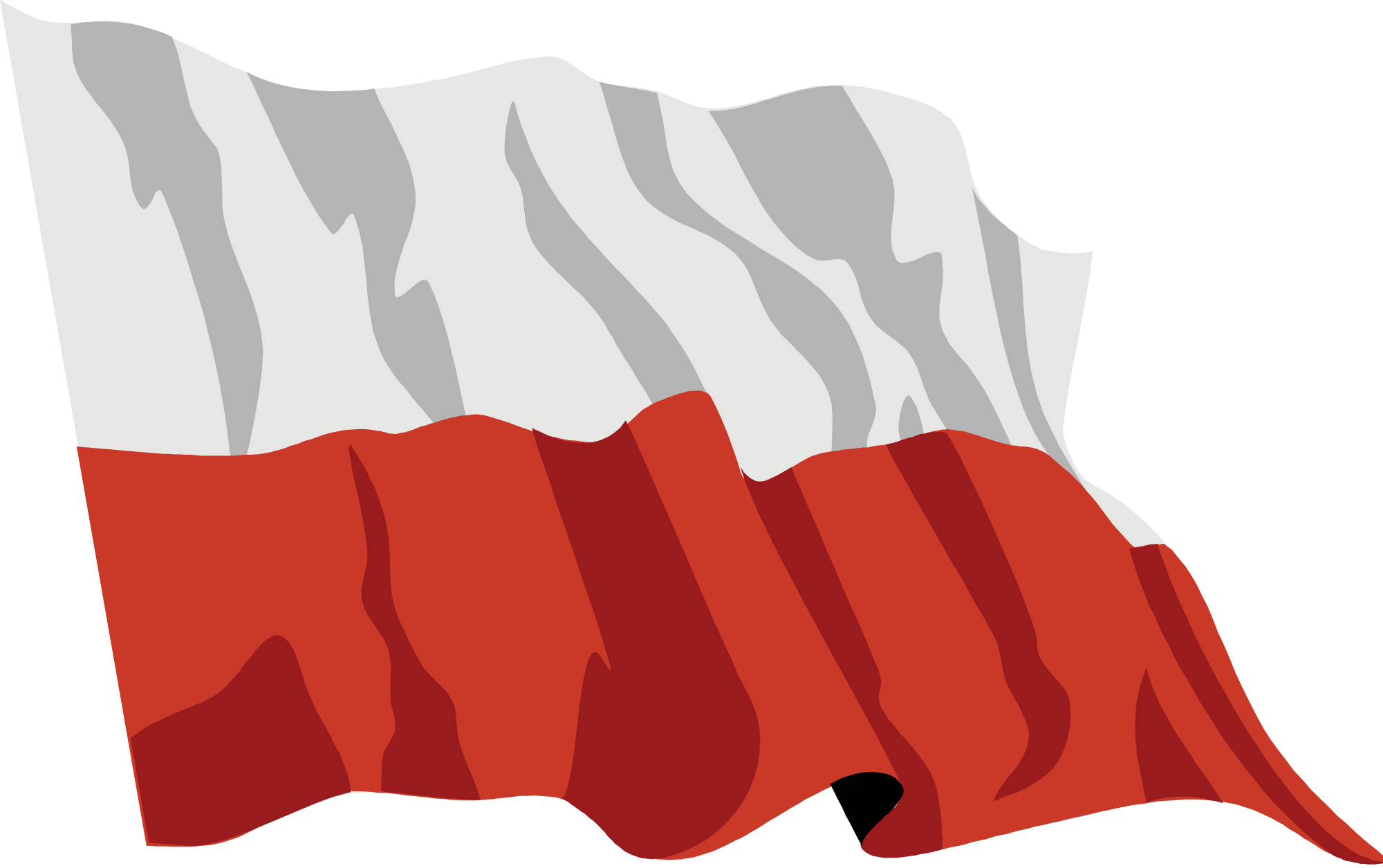 Open - Poland Waving Flag Png (2000x1256), Png Download