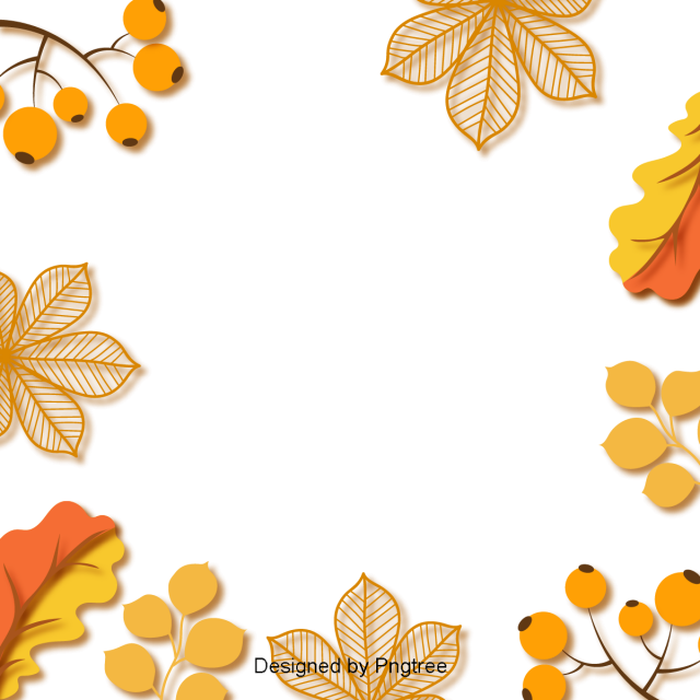 Simple Hand Painted Cartoon Art Design Pattern Autumn - Autumn (640x640), Png Download