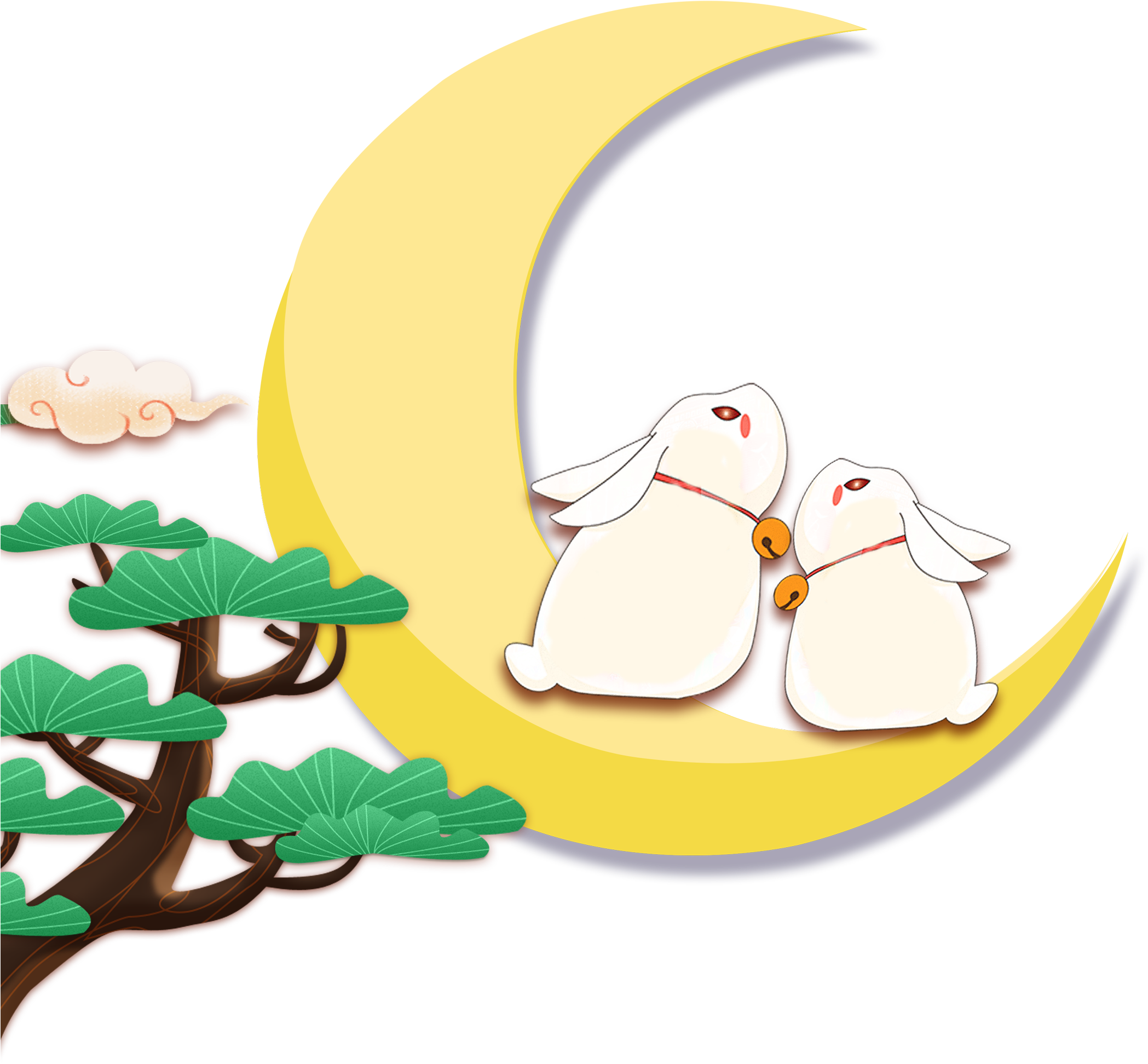 Hand Painted Cartoon Mid Autumn Festival Decoration - Mid Autumn Festival Flyer Png (2500x3003), Png Download
