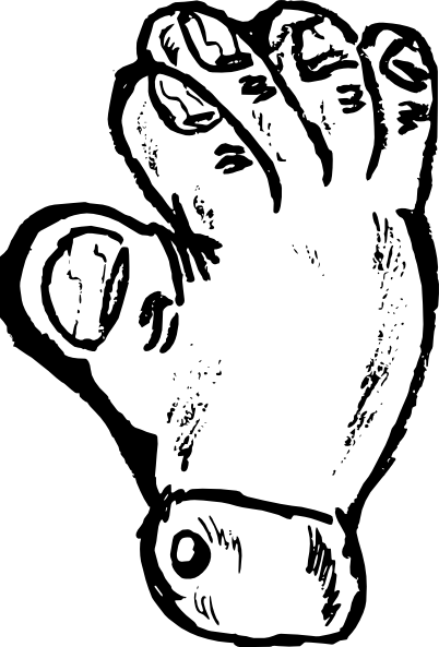 Fat Hand Clipart (402x593), Png Download