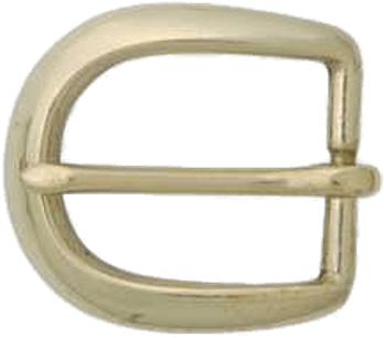 Belt Buckle - 1 1/2" Solid Brass Round Heel Bar Buckle (400x400), Png Download