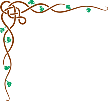 Grapevines Blog Drawing Video Clip - Cool Borders No Background (361x340), Png Download