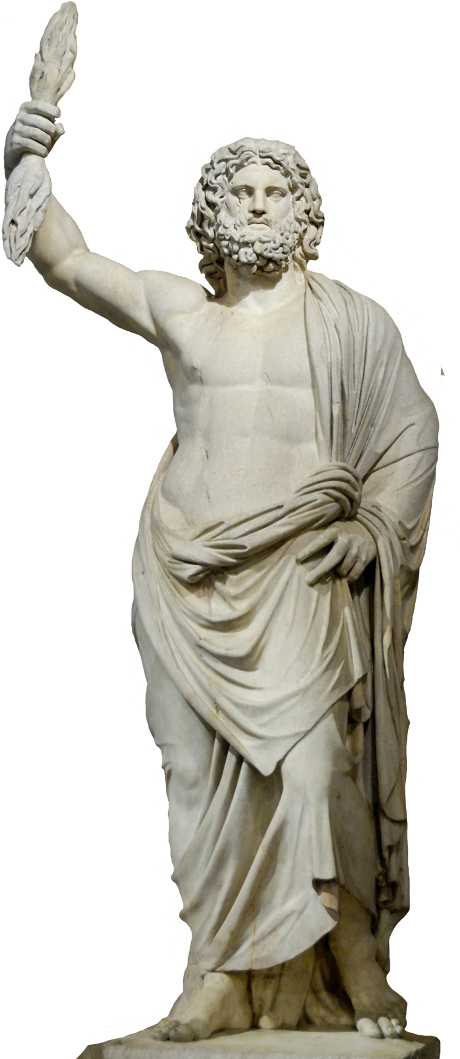 Apollo Drawing Greek Statue - Zeus Statue Png (1024x2133), Png Download