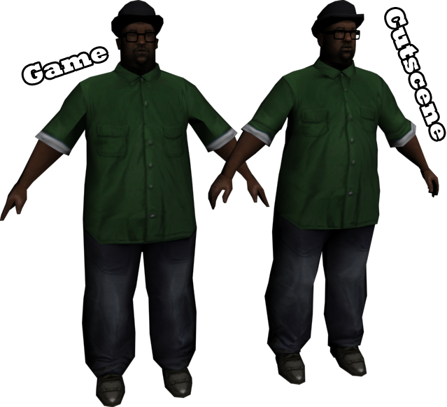 Big Smoke Xofnus - Gta Sa Big Smoke Skin (639x582), Png Download