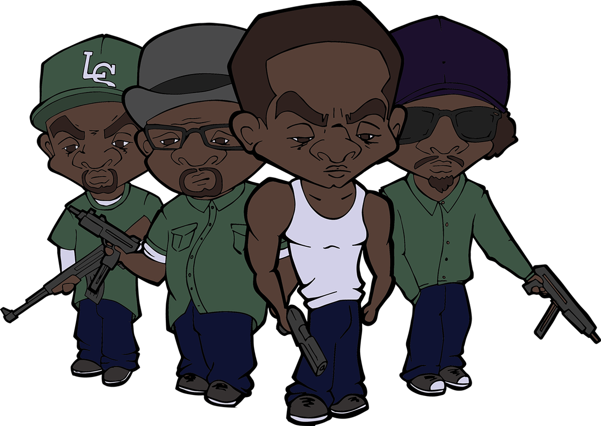 Sweet, Big Smoke, Cj & Ryder Take On A Chibi-style - Cj Big Smoke Ryder Sweet (1200x851), Png Download