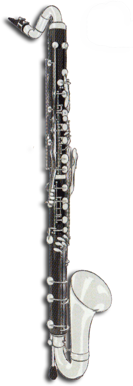 B♭ Bass Clarinet - Clarinet (516x1327), Png Download
