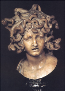 Medusa Was A Monster One Of Gorgon Sisters And Daughter - Percy Jackson Medusa Stone Head (524x300), Png Download