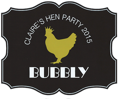 Set Of 4 Hen Silhouette Bottle Labels - Set Of 12+ Hen Silhouette Personalised Hen Party Stickers (410x329), Png Download