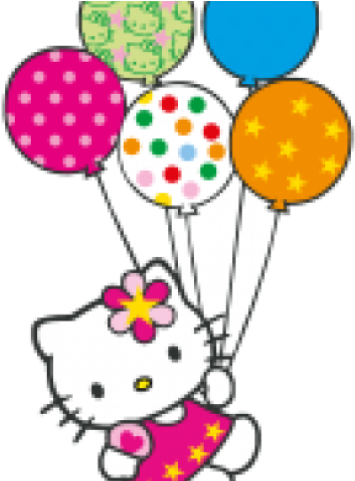 Hello Kitty Balloon Png (640x480), Png Download