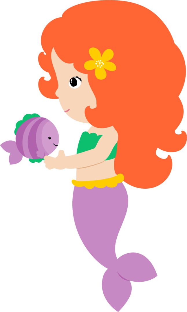 I Mermaids And Sealife - Mermaid Clipart (646x1080), Png Download