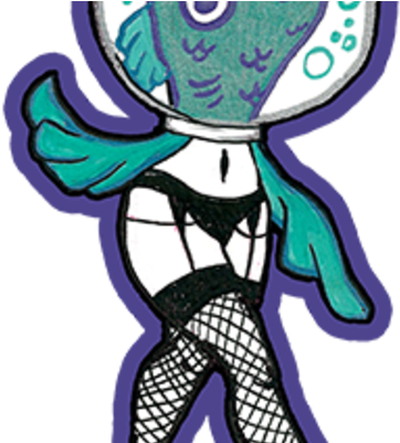 Reverse Mermaid Sticker - Mermaid (400x400), Png Download