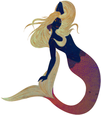 Watercolor Mermaid Tumblr Download - Illustration (500x510), Png Download