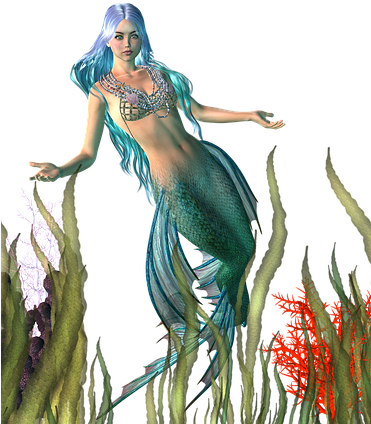 2018 Messages Sticker-10 - Sea Fairy (370x480), Png Download
